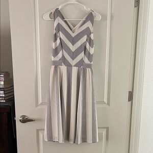 Maurices Black and White Striped Midi Dress